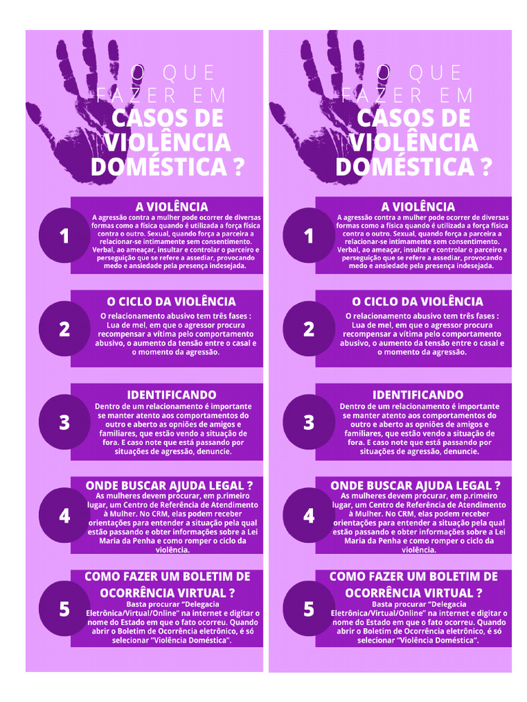 Folder - Violência Domestica | PDF