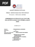 Download Keberkesanan Penggunaan Youtube Dalam Pengajaran Dan Pembelajaran by Haslina Khairi SN79176528 doc pdf