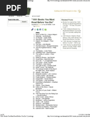 1001 Books You Must Read Before You Die Listology Jane Austen English Language Literature