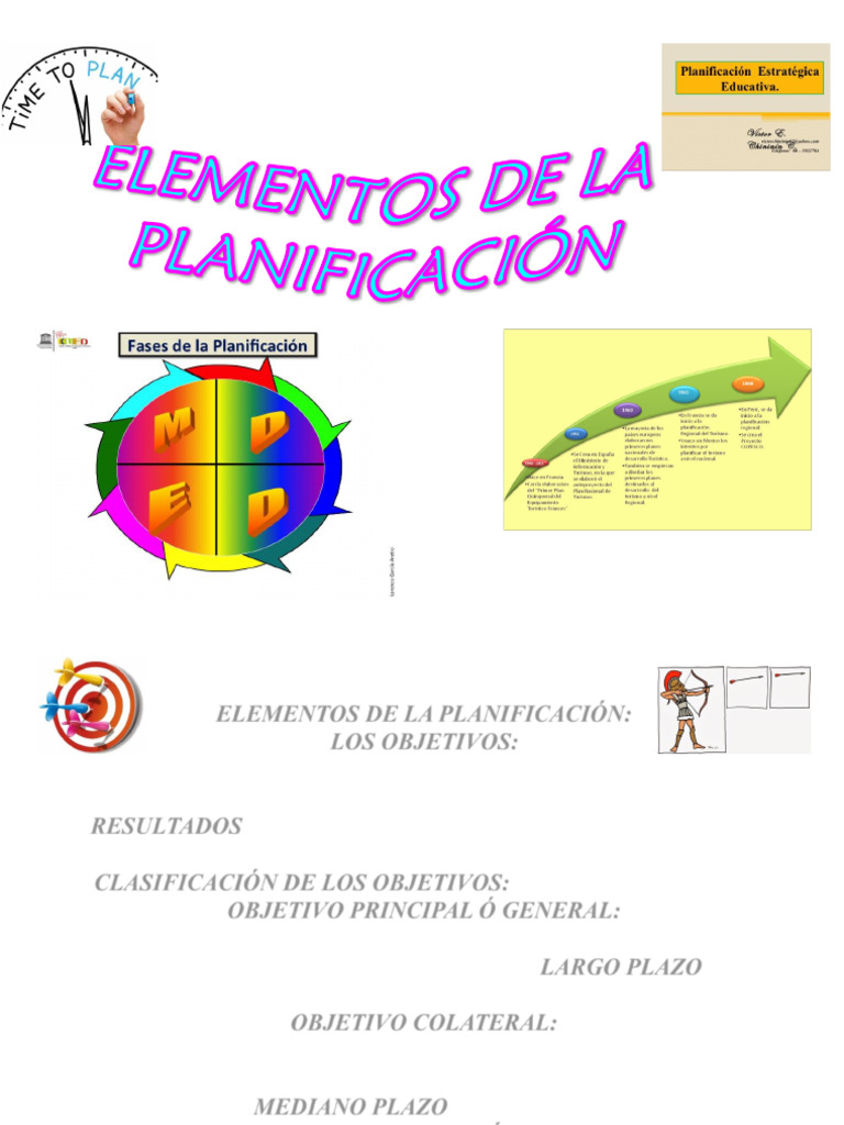 Elementos de La Planificación | PDF | Planificación | Presupuesto