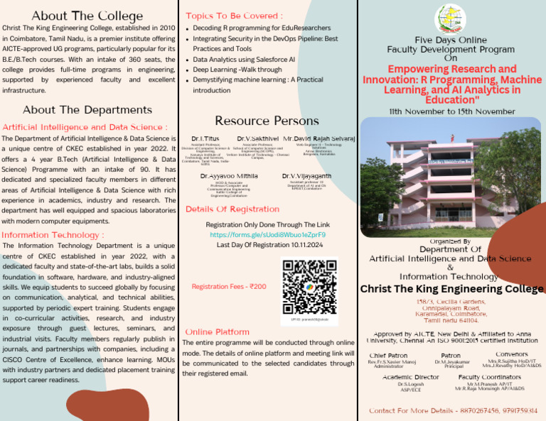 Ckec FDP 2024 - 20241109 - 114031 - 0000 | PDF | Artificial ...