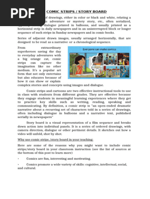 Comic Strips Story board
