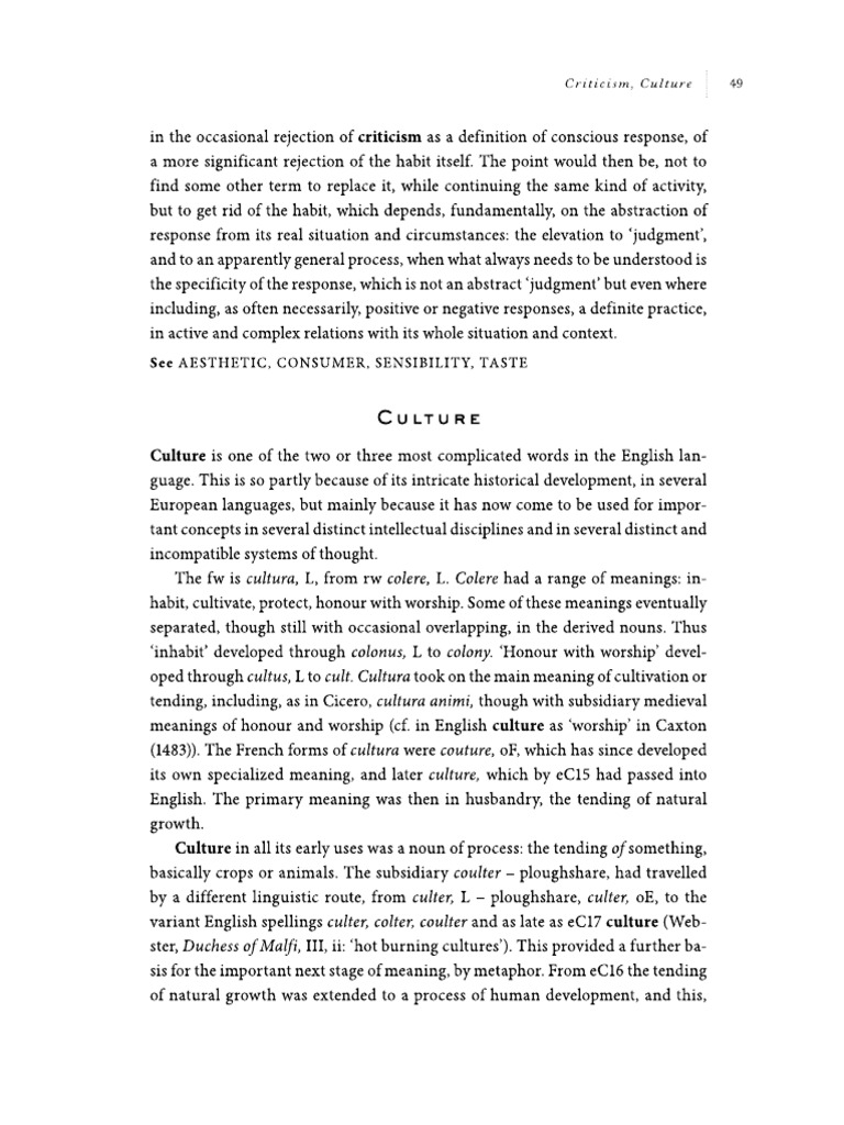 Raymond Williams - Keywords - A Vocabulary of Culture and Society (2015 ...