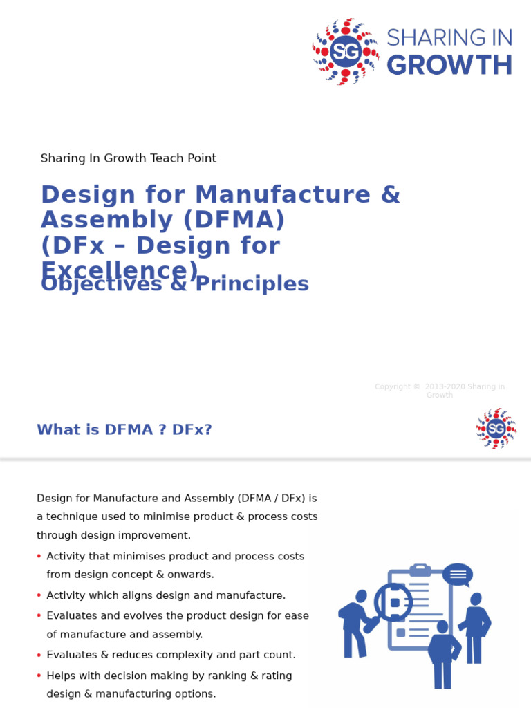 DFMA/DFx: Principles and Benefits | PDF | Strategic Management | Evaluation