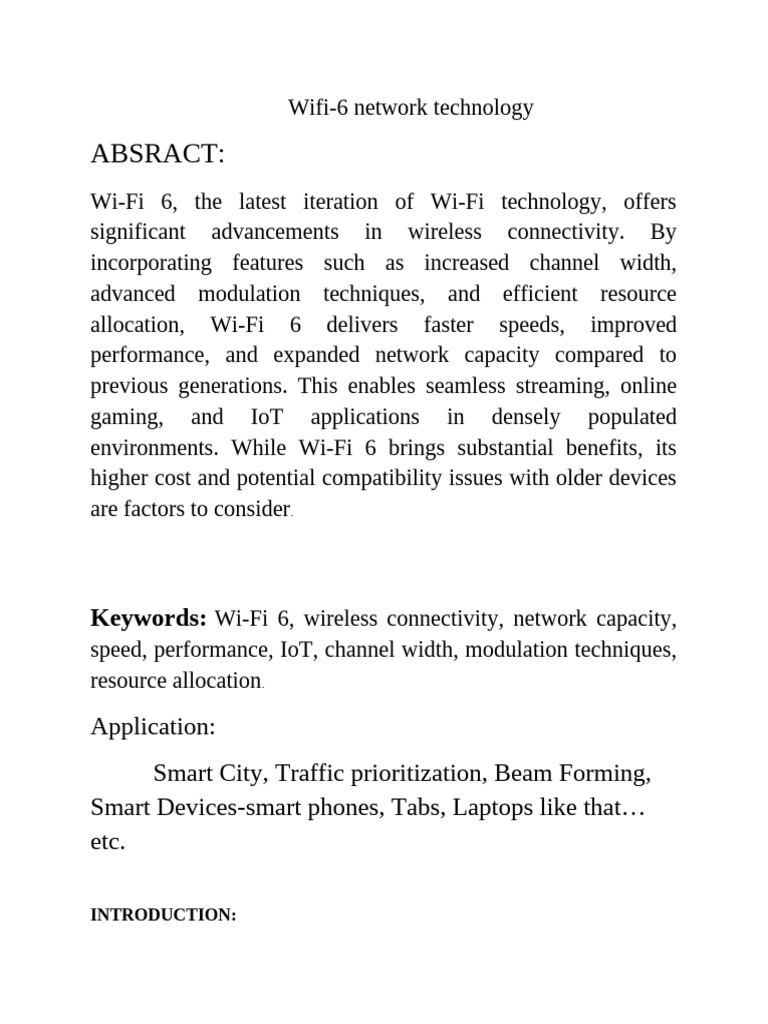 Wi-Fi 6: Advancements and Benefits | PDF | Wi Fi | Ieee 802.11