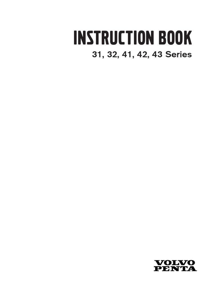 Volvo Penta KAD 32 Instruction Manual | PDF | Engines | Exhaust Gas
