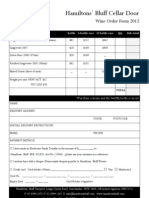 Wine Order Form 2012