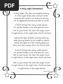 O Holy Night-Hometown