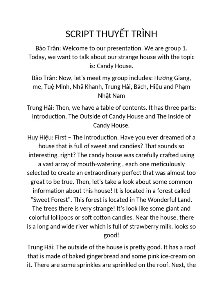 Strange house script pdf candy kitchen