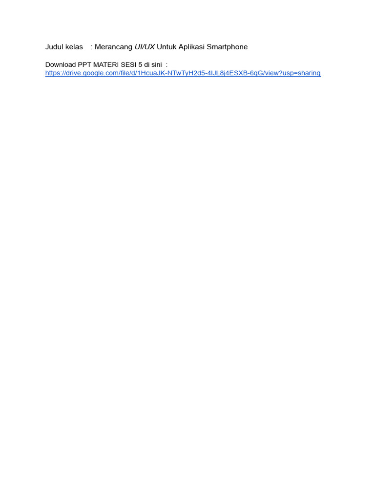 Webinar PPT Ui Ux Design 18.0021.00 Sesi 5 | PDF
