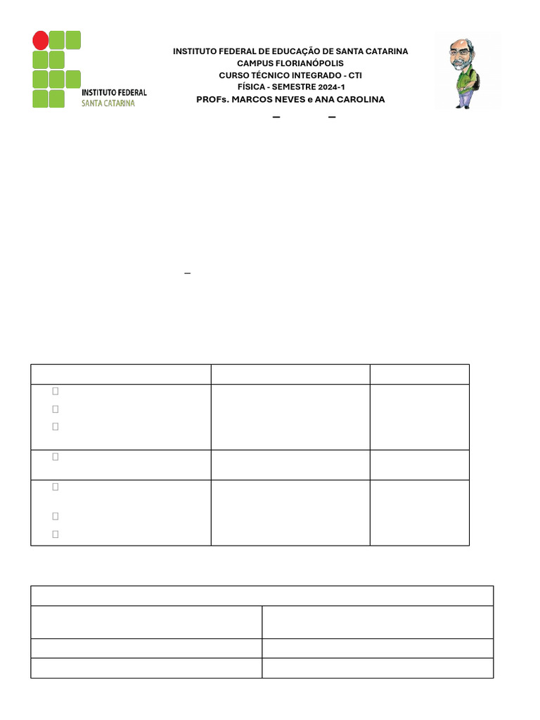 Plano de Ensino de Física 2024-1 IFSC | PDF | Física | Iniciativa ...