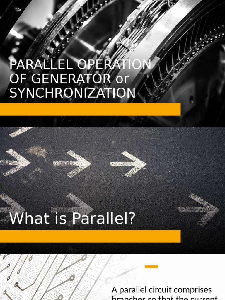 Parallel Operation of Gemerator | PDF | Electric Generator | Power ...