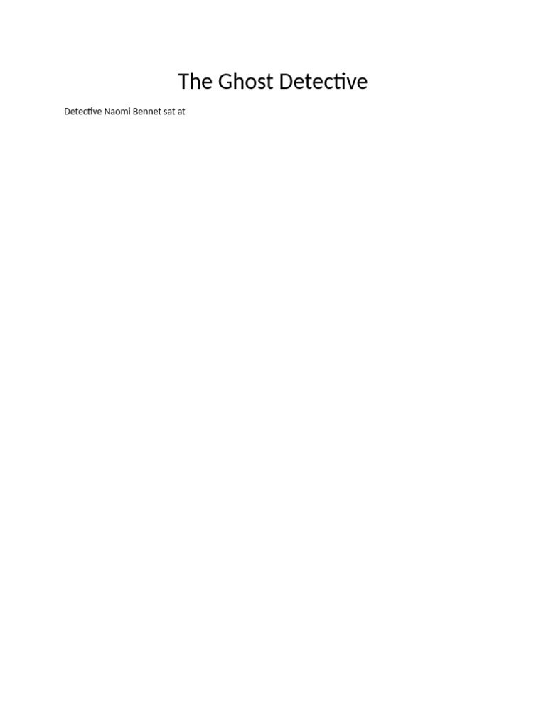 Word - The Ghost Detective | PDF