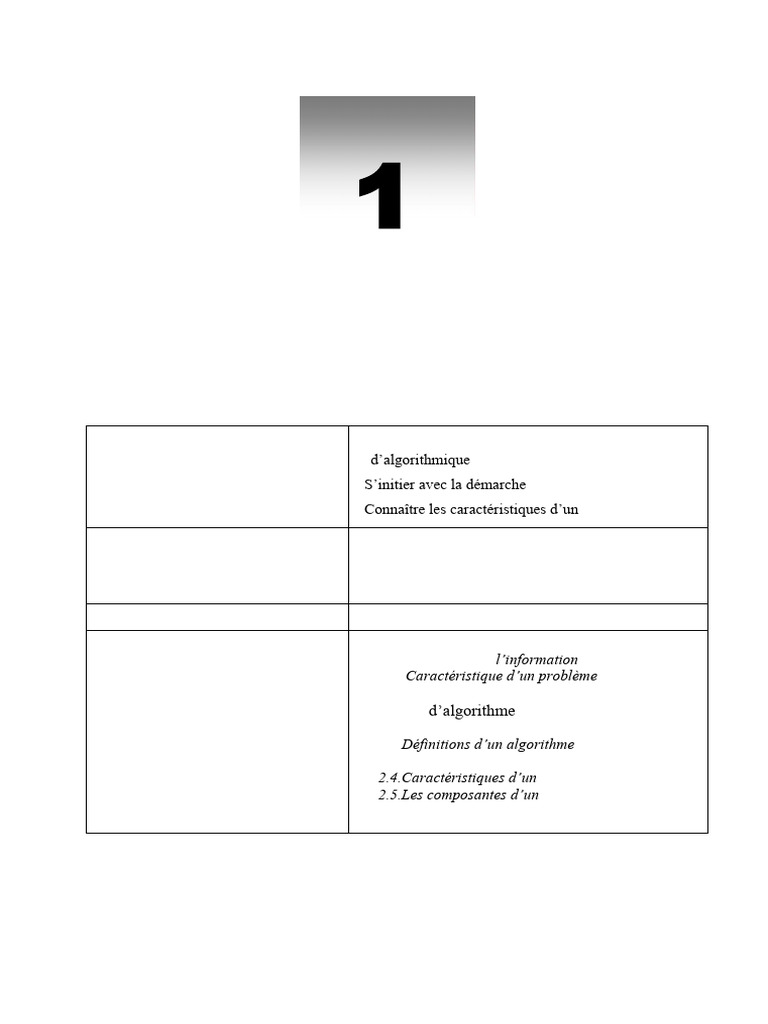 Introduction à l'algorithmique et définitions | PDF | Langage de ...