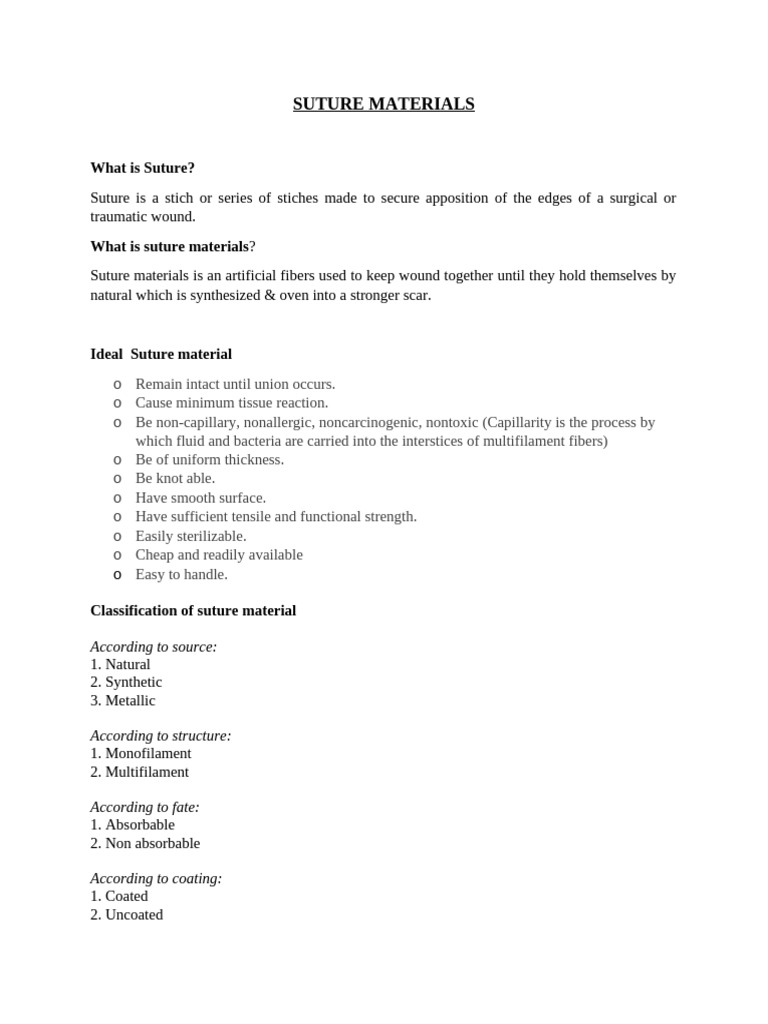 Suture | PDF | Surgical Suture