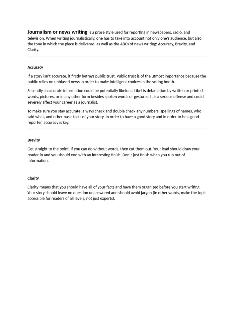 Essentials of Effective Journalism | PDF