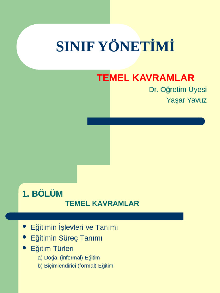 Sunu.1 Temel Kavramlar 1 | PDF