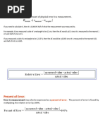 Error Analysis in Class 11 Physics | PDF