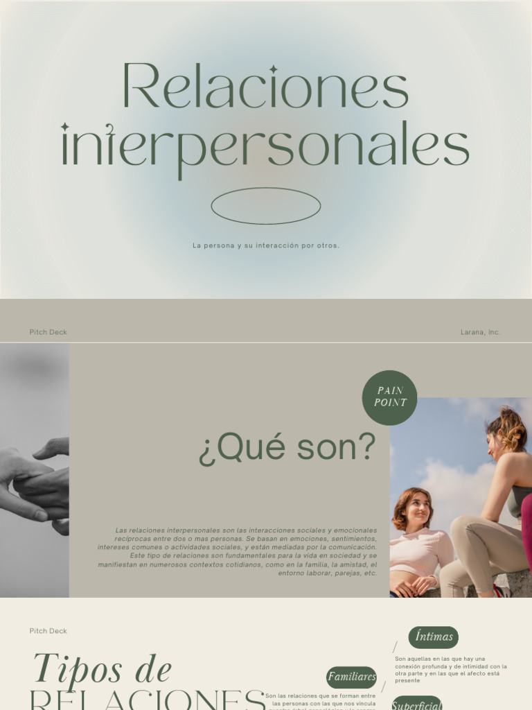 Tipos y Beneficios de Relaciones Interpersonales | PDF | Relaciones ...
