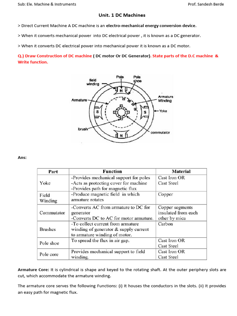 DC Machine Armature Winding Types | PDF | Electromagnetic Induction ...