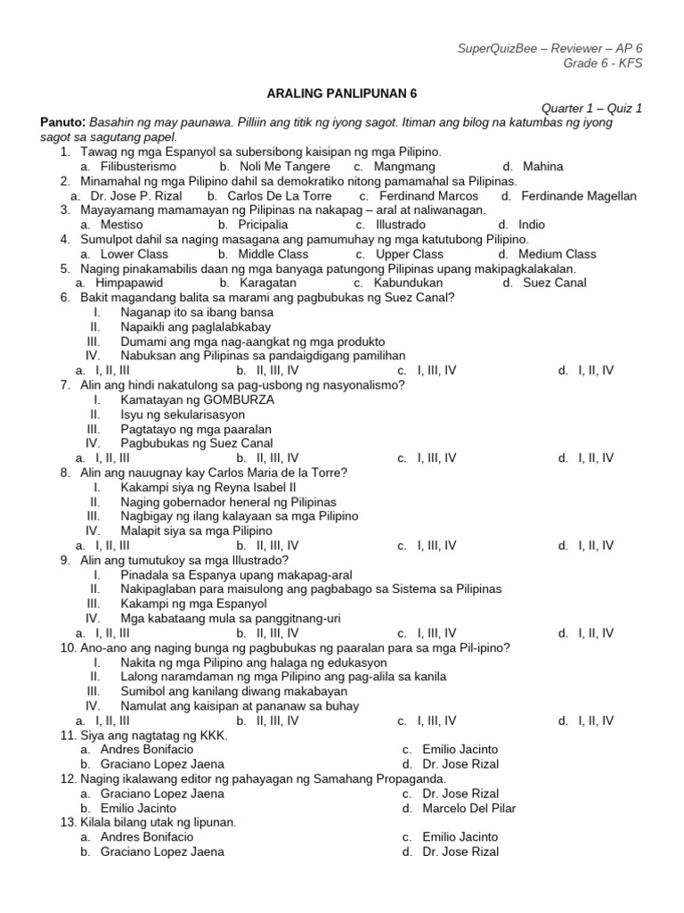 AP From Q1 and Q2 | PDF