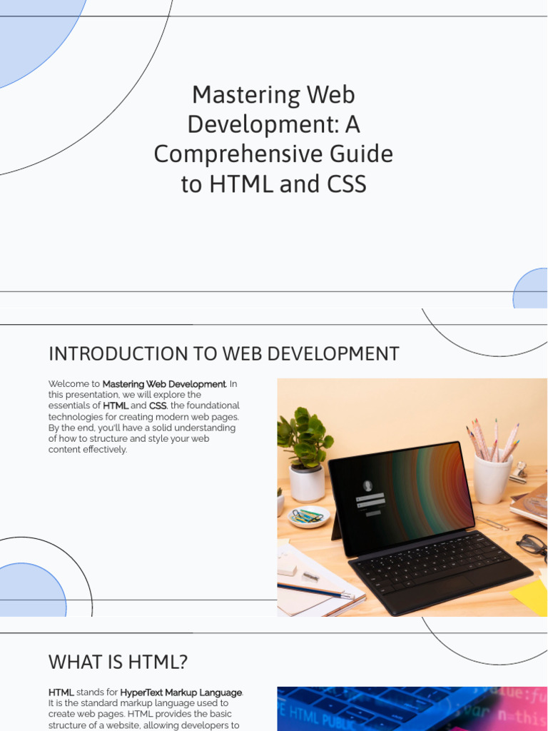 Slidesgo Mastering Web Development a Comprehensive Guide to HTML and ...