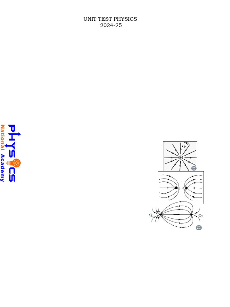 physics chapter 1 test | PDF | Electric Field | Force