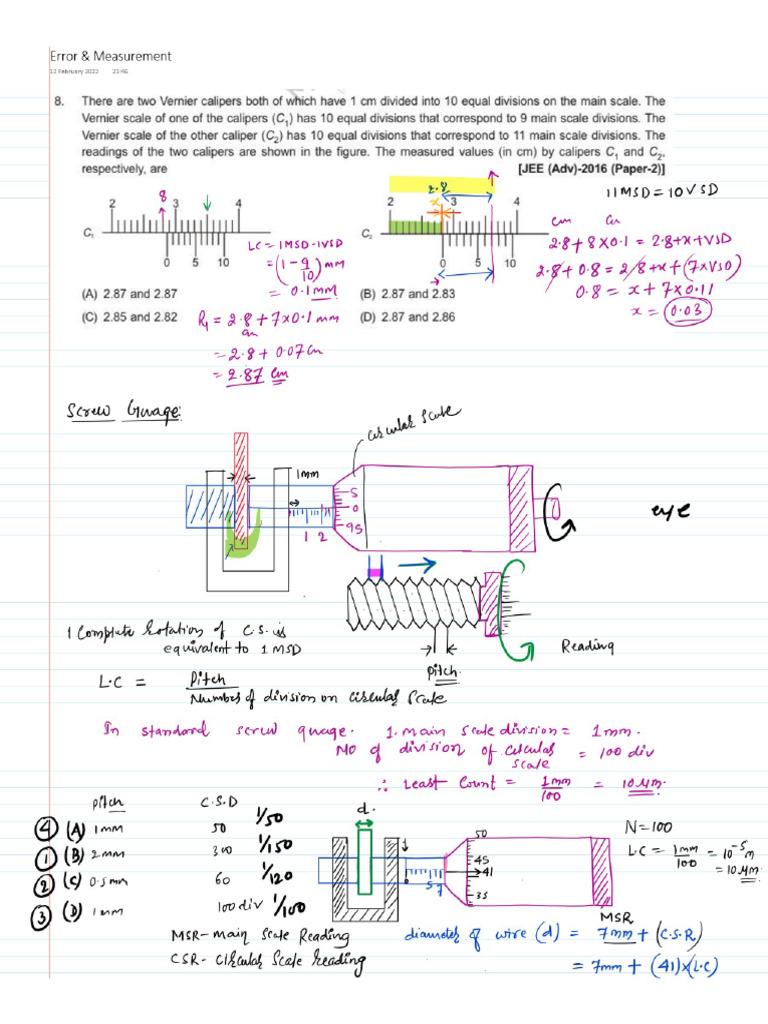 Screw Gauge | PDF