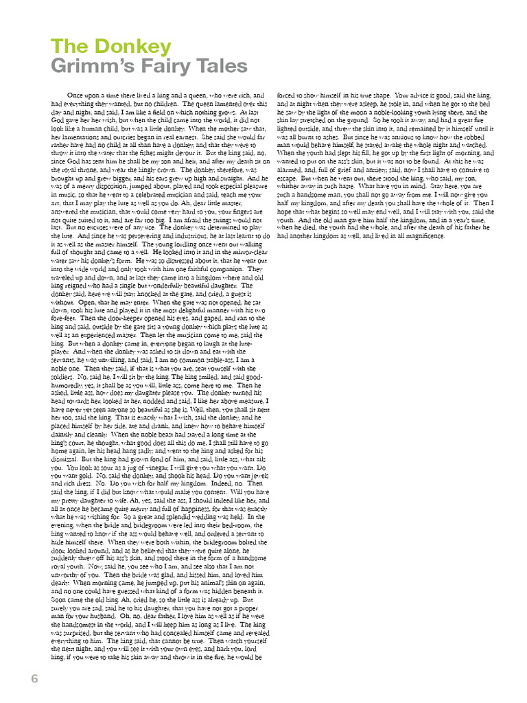 The Donkey Grimm PDF