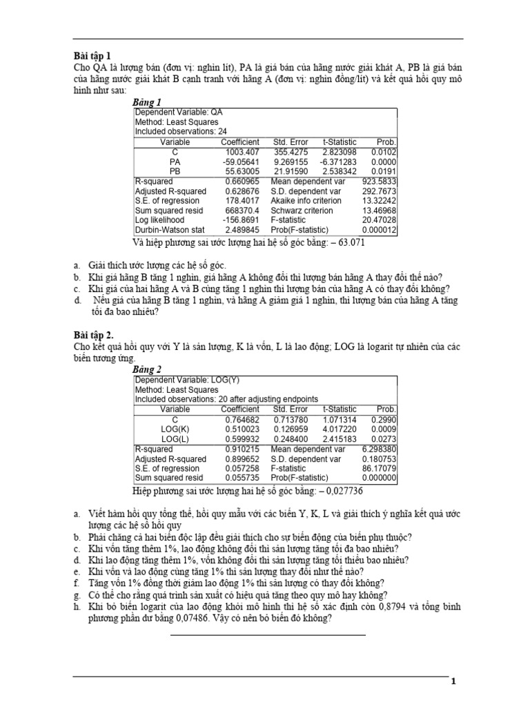 bài tập sem 6 | PDF