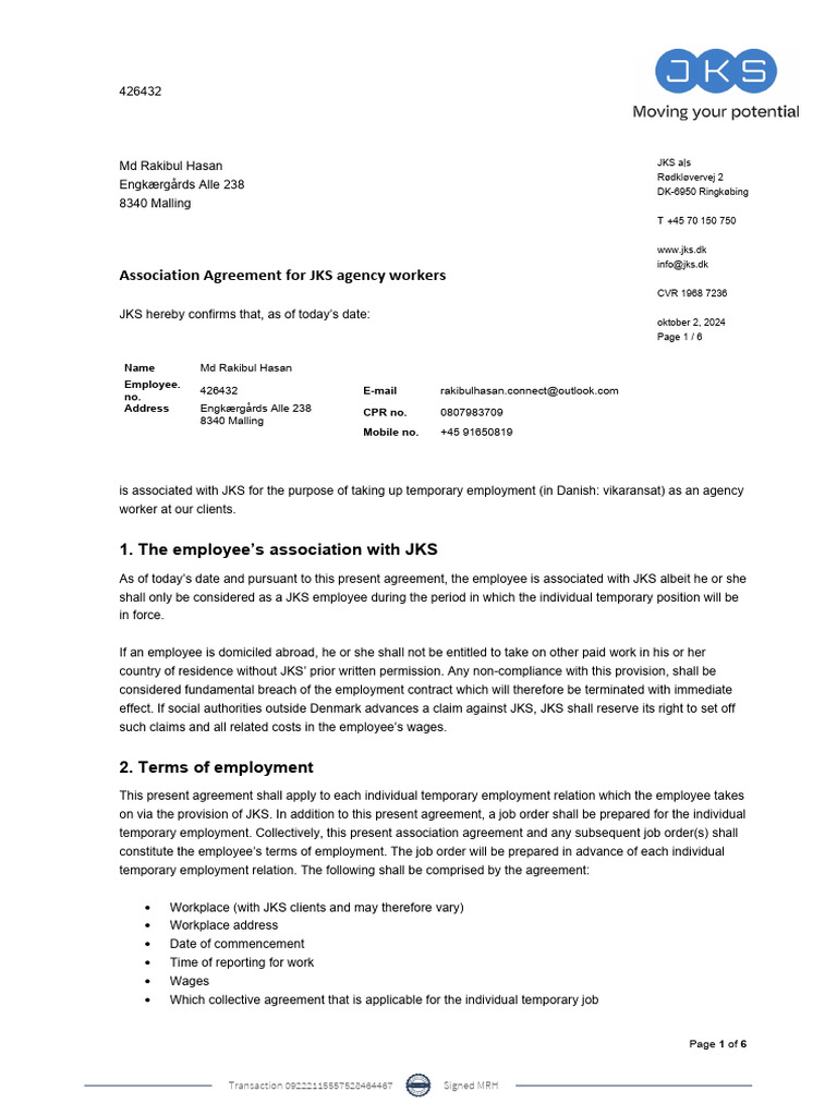 tilknytningsaftale-pdf-employment-temporary-work