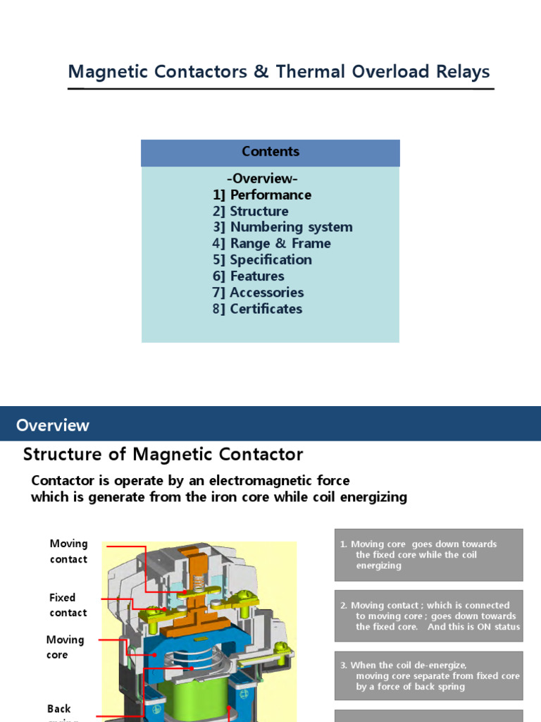 Magnetic Contactors & Overload Relays Guide | PDF | Relay | Inductor