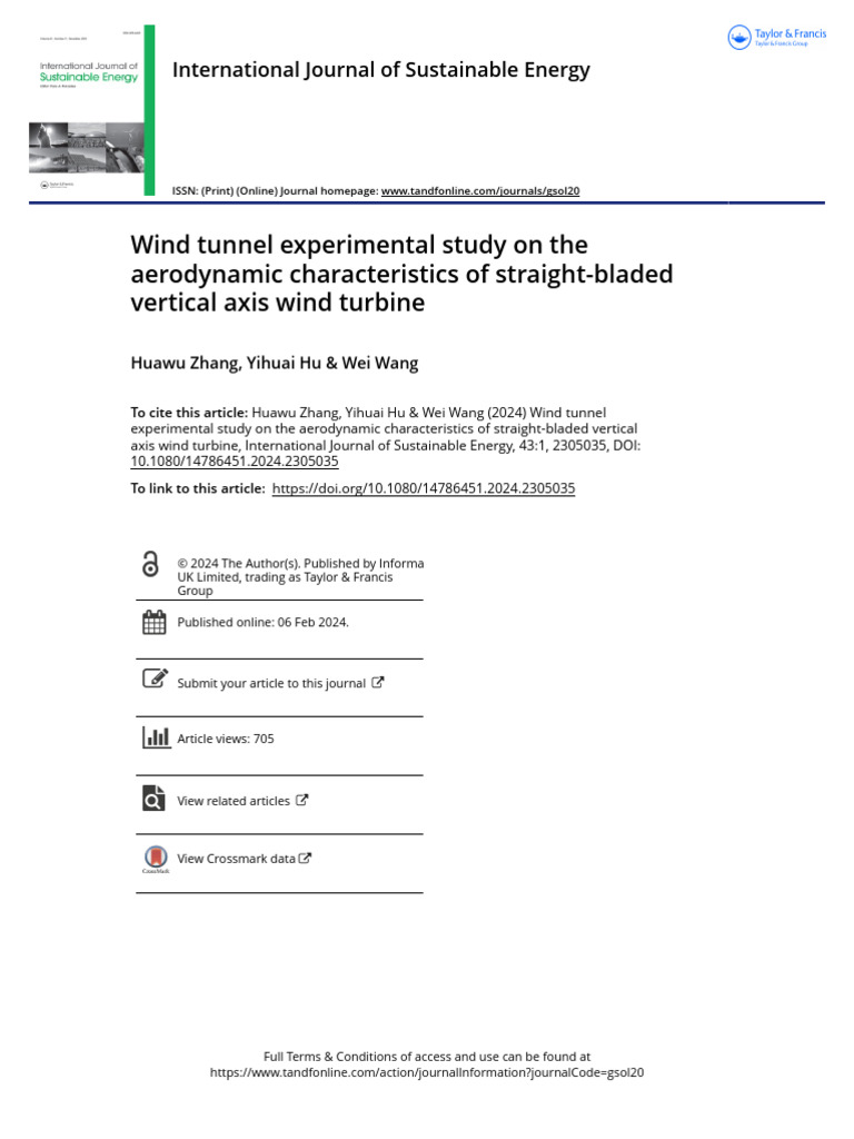 Wind Tunnel Experimental Study On The Aerodynamic Characteristics of ...