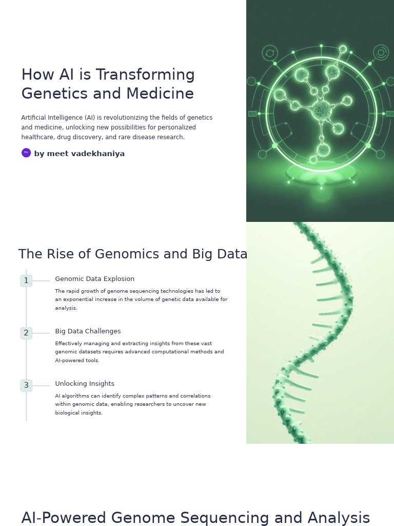 AI's Impact on Genetics and Medicine | PDF | Artificial Intelligence ...