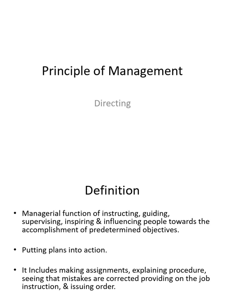 Directing | PDF | Motivation | Motivational