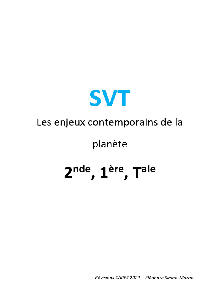 Révisions SVT : Érosion et Paysages | PDF | Érosion | Roche sédimentaire