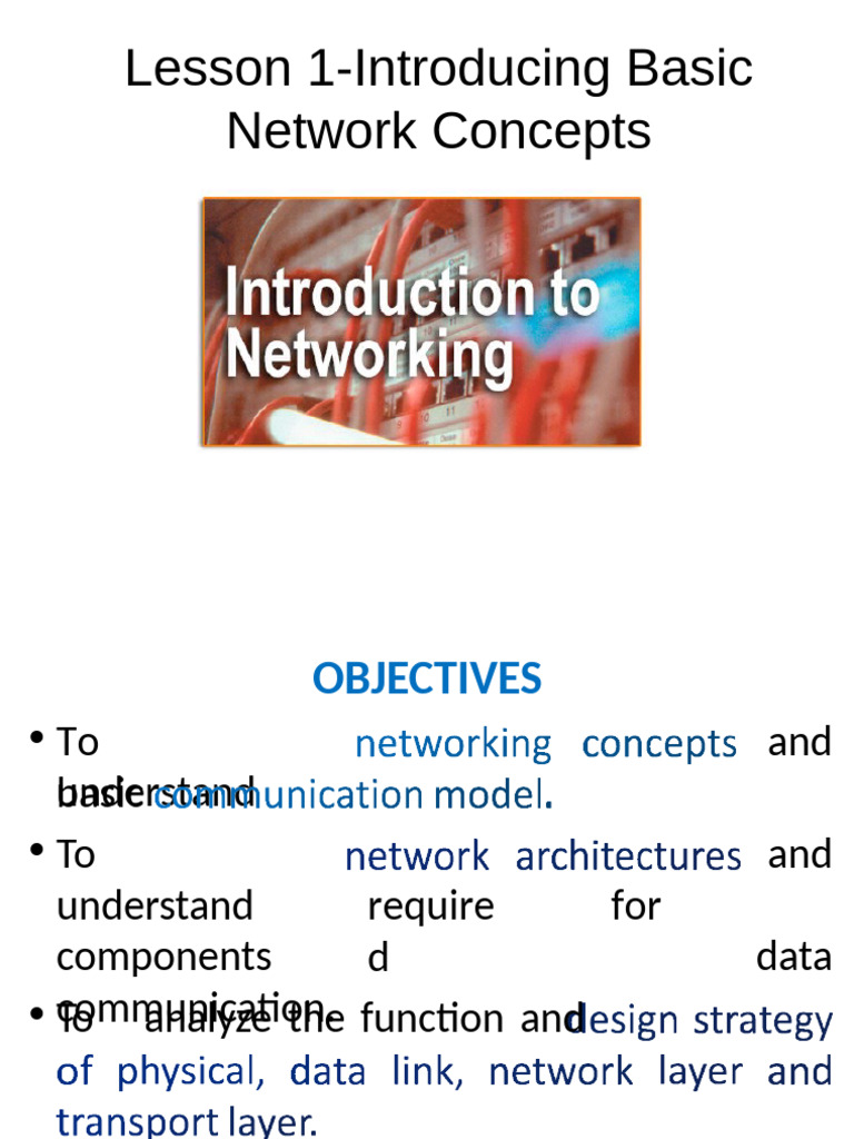 Introduction to Basic Networking Concepts | PDF | Network Topology ...