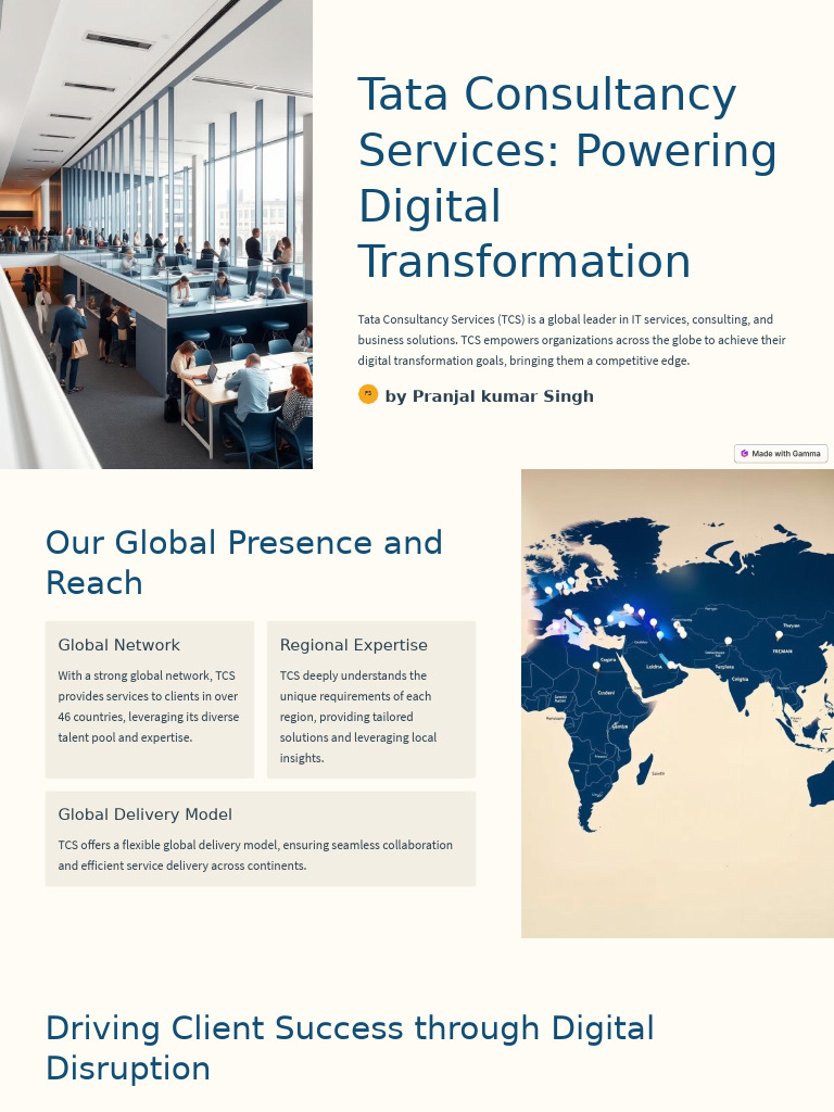 TATA CONSULTANCY SERVICES BUILDING PERPETUALLY ADAPTIVE ENTERPRISE intelligence overview