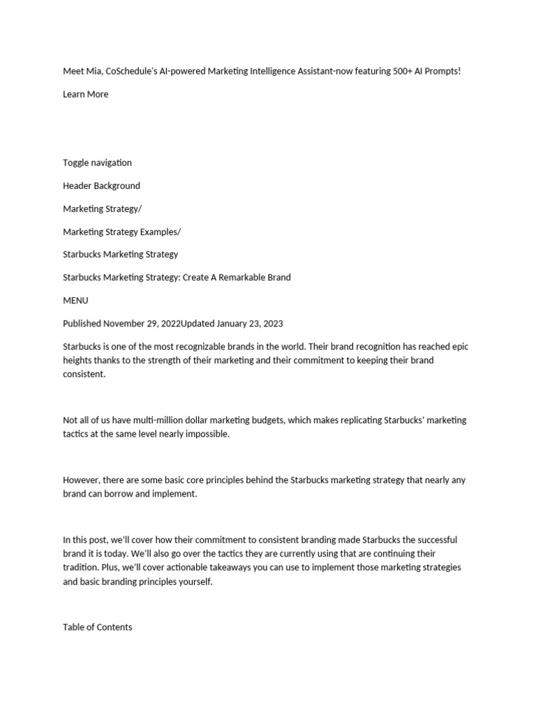 Starbucks pdf starbucks brand