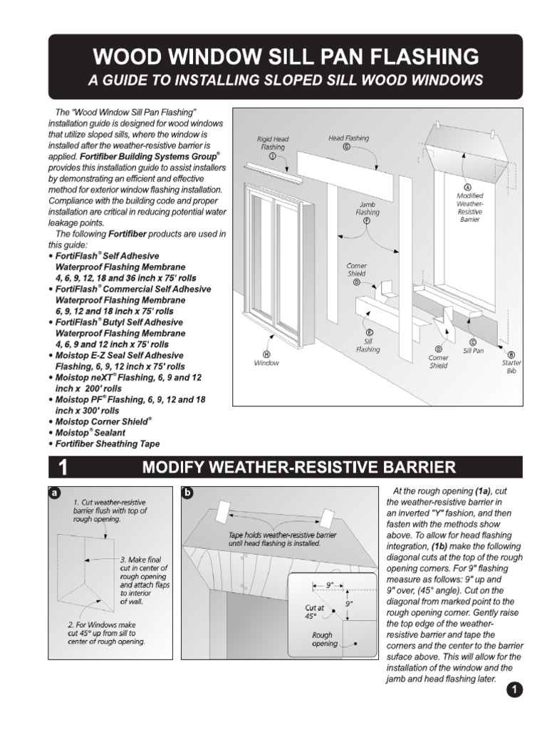 Wood Window Sill Pan Flashing | PDF