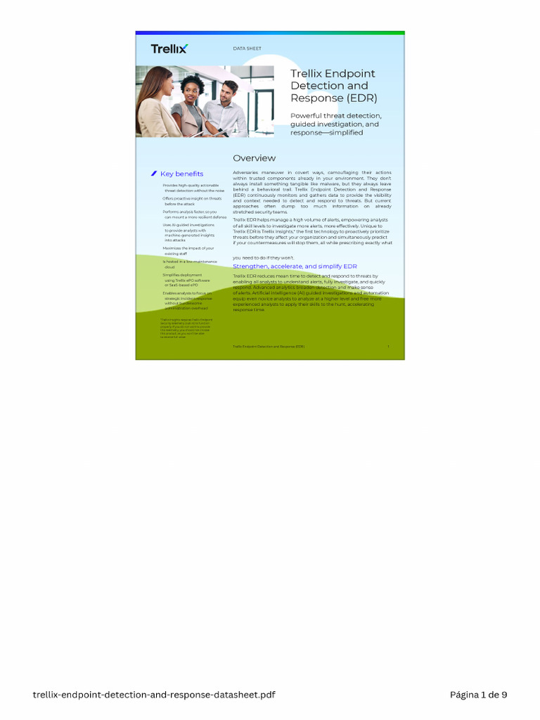 Trellix Endpoint Detection and Response Datasheet PDF | PDF