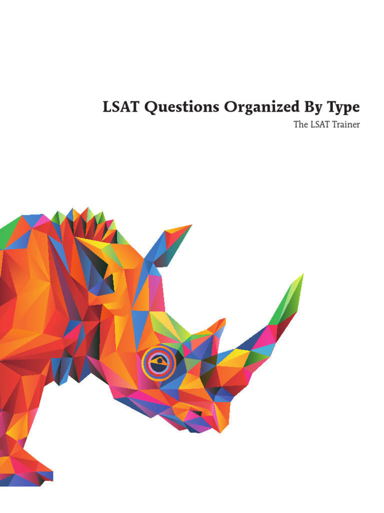 Verbal LSAT Trainer LSAT Question Breakdown | PDF | Law School ...