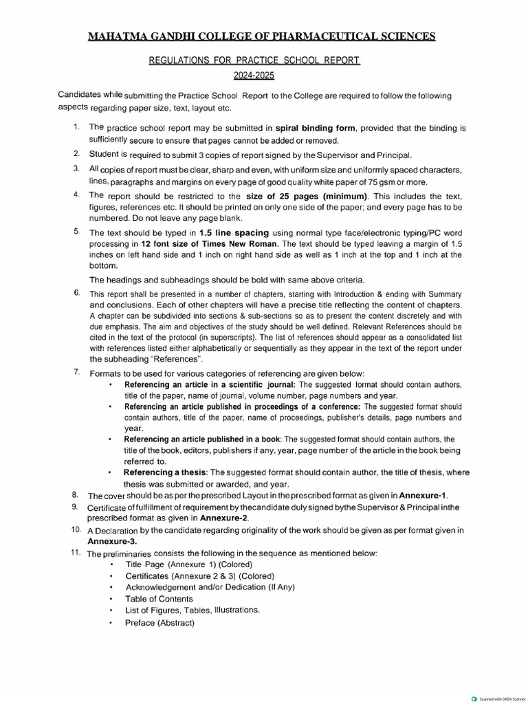 Practice School 7th Sem Regulation | PDF