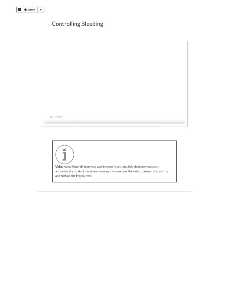 8.7 Controlling Bleeding | PDF
