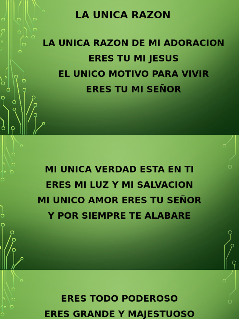 La Unica Razon | PDF