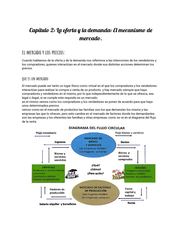 Oferta y demanda en el mercado económico | PDF | Oferta y demanda ...
