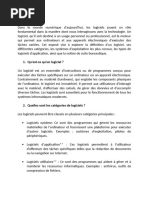 Les Composants Logiciels D'un Ordinateur | PDF | Système d'exploitation ...