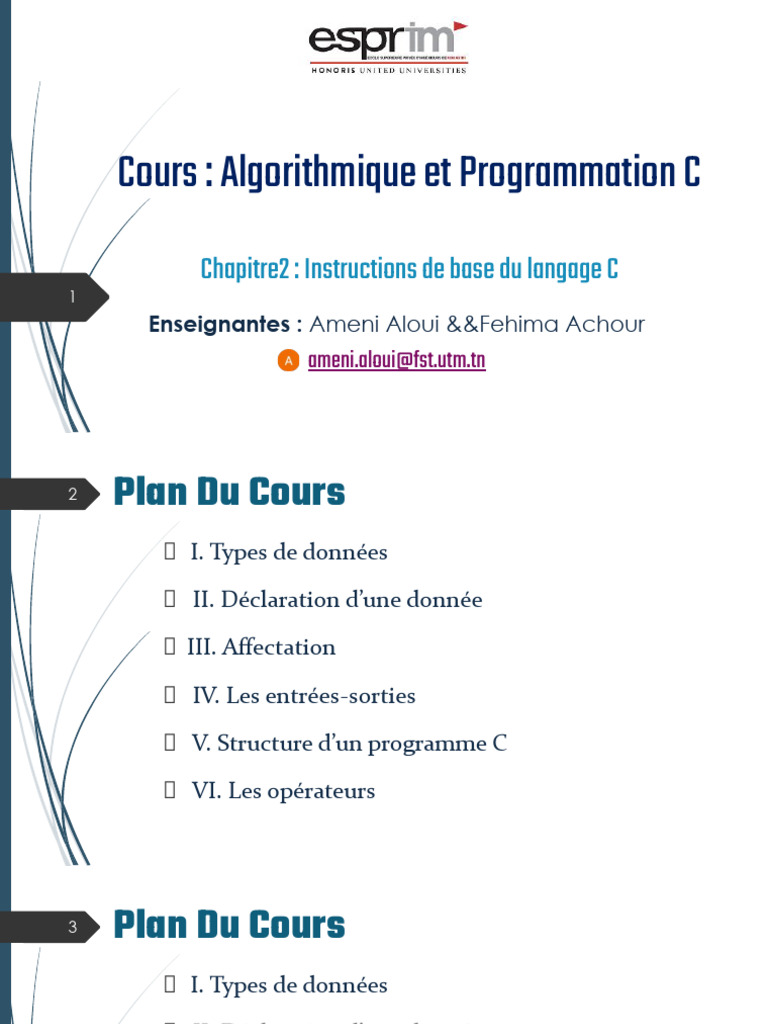 Introduction à la Programmation C | PDF | Arithmétique | Booléen