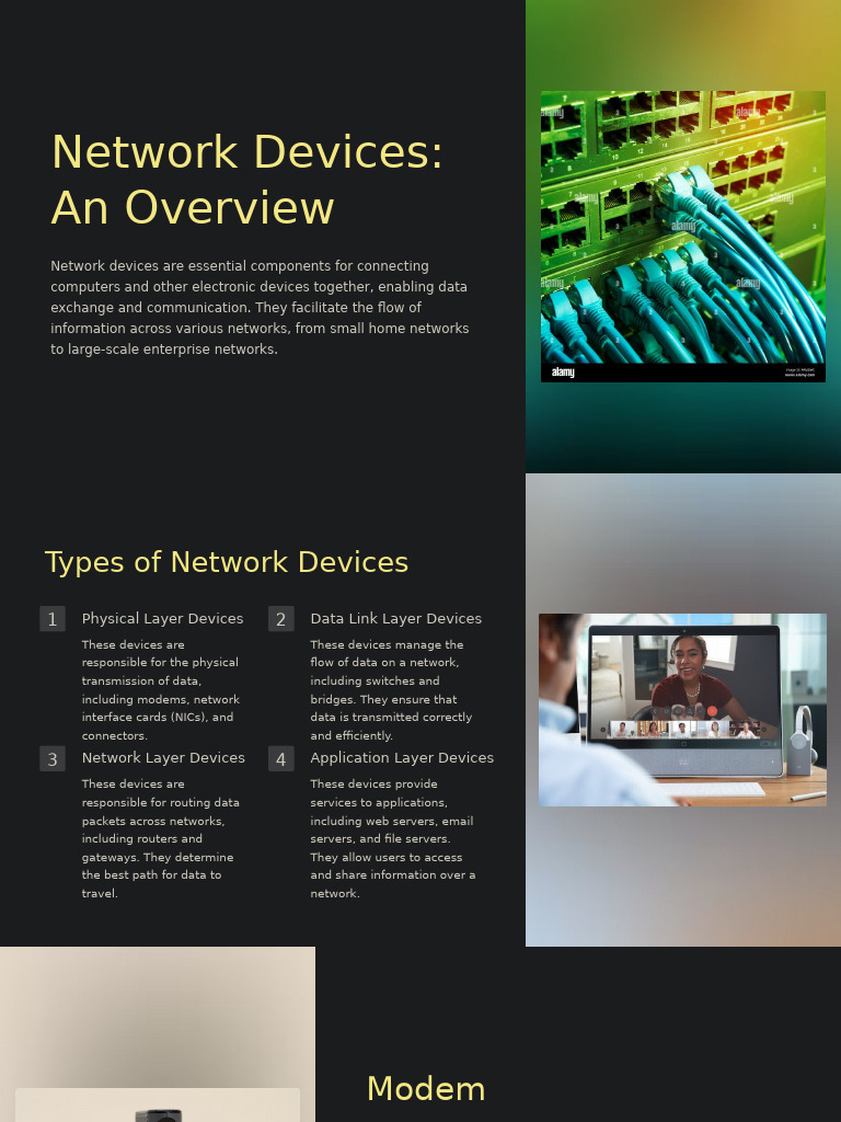 Overview of Network Devices and Types | PDF | Computer Network ...