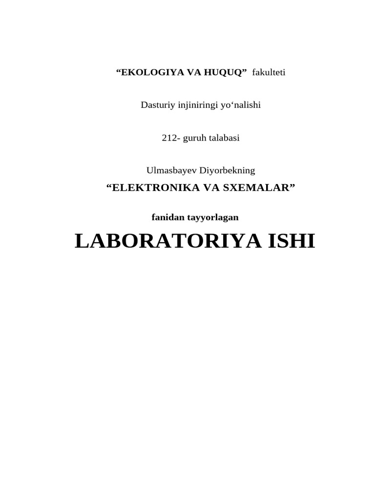 LABARATORIYA | PDF